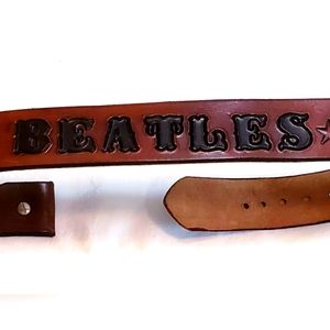 Vintage 1975 Leather Beatles Belt